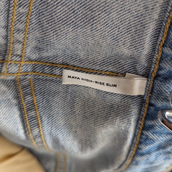 rag & bone Maya High Rise Slim - Light Wash - Picture 7 of 9